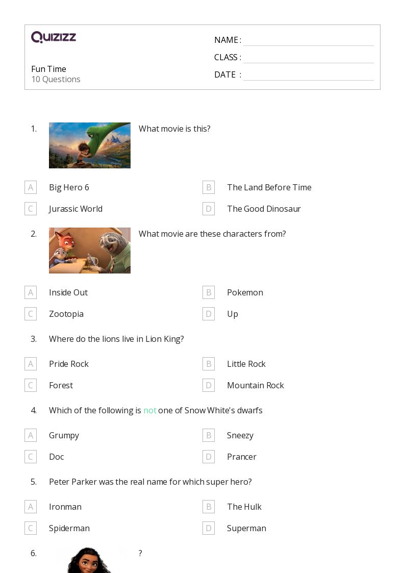 Fun Time - Printable Time Worksheets Class 1 - Quizizz