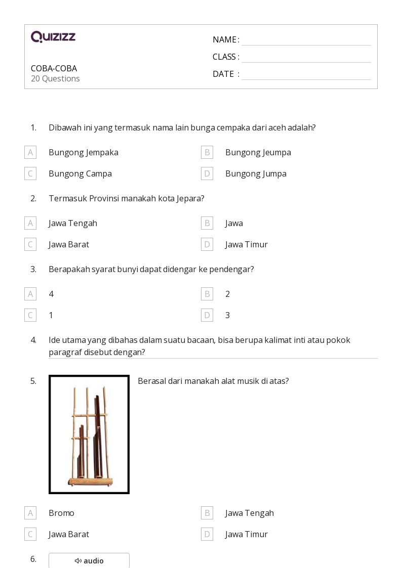 COBA-COBA - Dapat dicetak Teka-teki-matematika Lembar-kerja - Quizizz