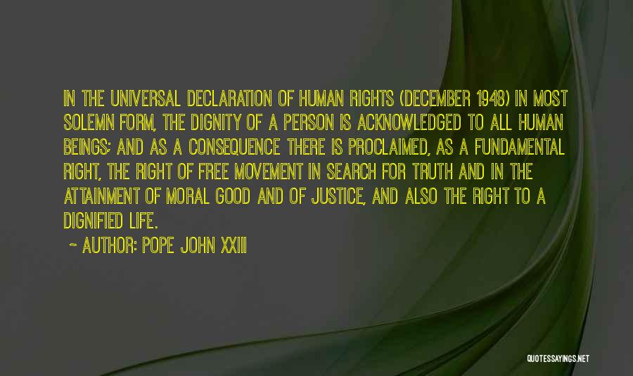 Fundamental Rights Quotes By Pope John XXIII