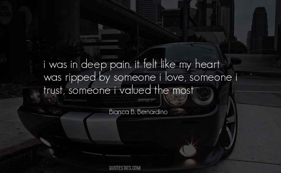 Quotes About Deep Pain #1573434