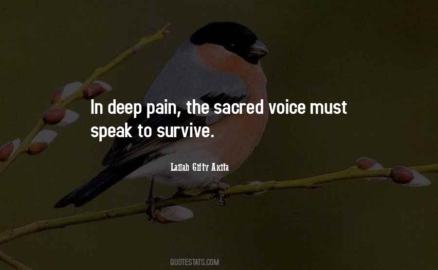 Quotes About Deep Pain #321412