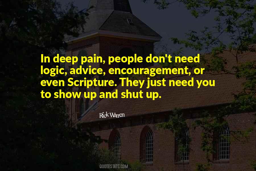 Quotes About Deep Pain #891501