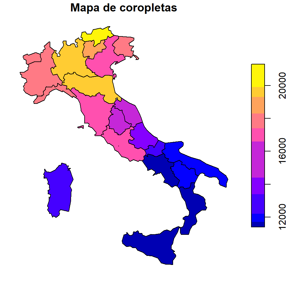 Mapa de coropletas en R