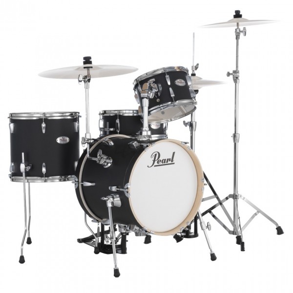 Pearl Midtown 4pc Compact Set incl. Hardware, Matte Blackl