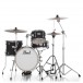 Pearl Midtown 4pc Compact Set incl. Hardware, Matte Black - Front