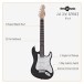 3/4 LA Electric Guitar by Gear4music, Black