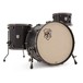 SJC Drums Custom 24'' 3pc Shell Pack, Black Satin w/ Black Nickel HW