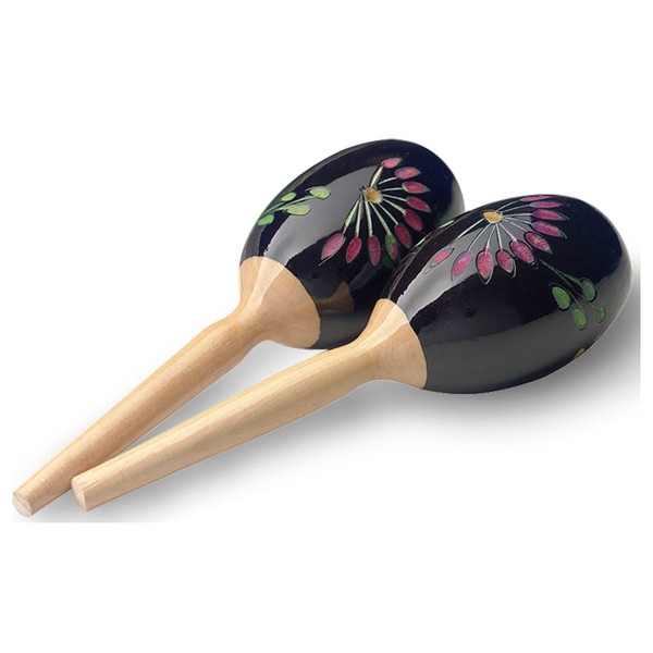 Stagg 19cm Wood Maracas, Black - main image