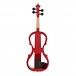 Stagg Shaped Electric Violin Outfit, Metallic Red