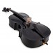 Student 1/2 Size Cello with Case by Gear4music, Black