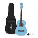 3/4 Classical Guitar Pack, Light Blue, by Gear4music