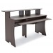 3 Tier Pro Audio Studio Desk by Gear4music, 8U, Royal Walnut