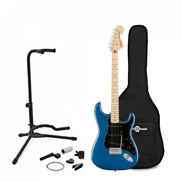 Squier Affinity Stratocaster MN, Lake Placid Blue & Accesory Pack