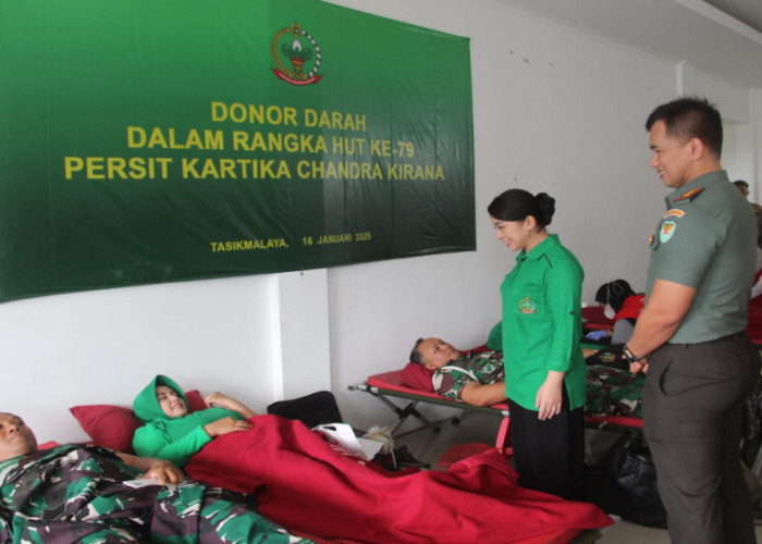 Aksi Solidaritas Sosial Kodim 0612/Tasikmalaya untuk Memenuhi Kebutuhan Darah