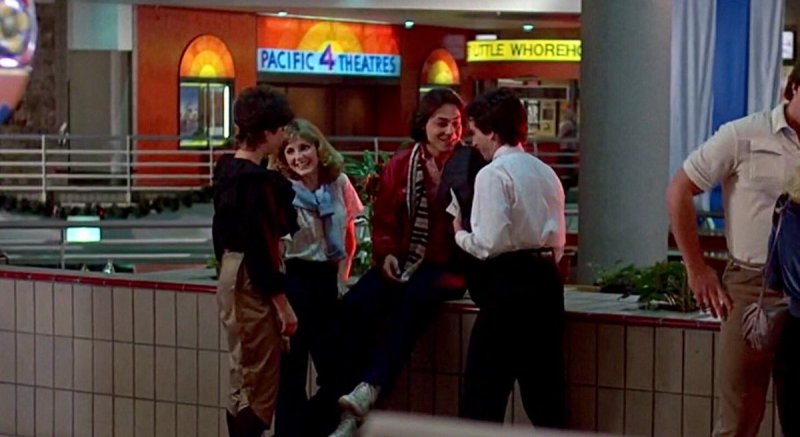 a Scene from Fast Times at Ridgemont High filmed at Sherman Oaks Galleria - Los Angeles, CA