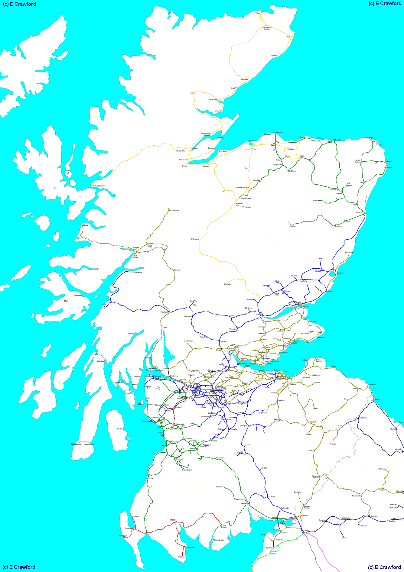 Rail Map Of Scotland Printable