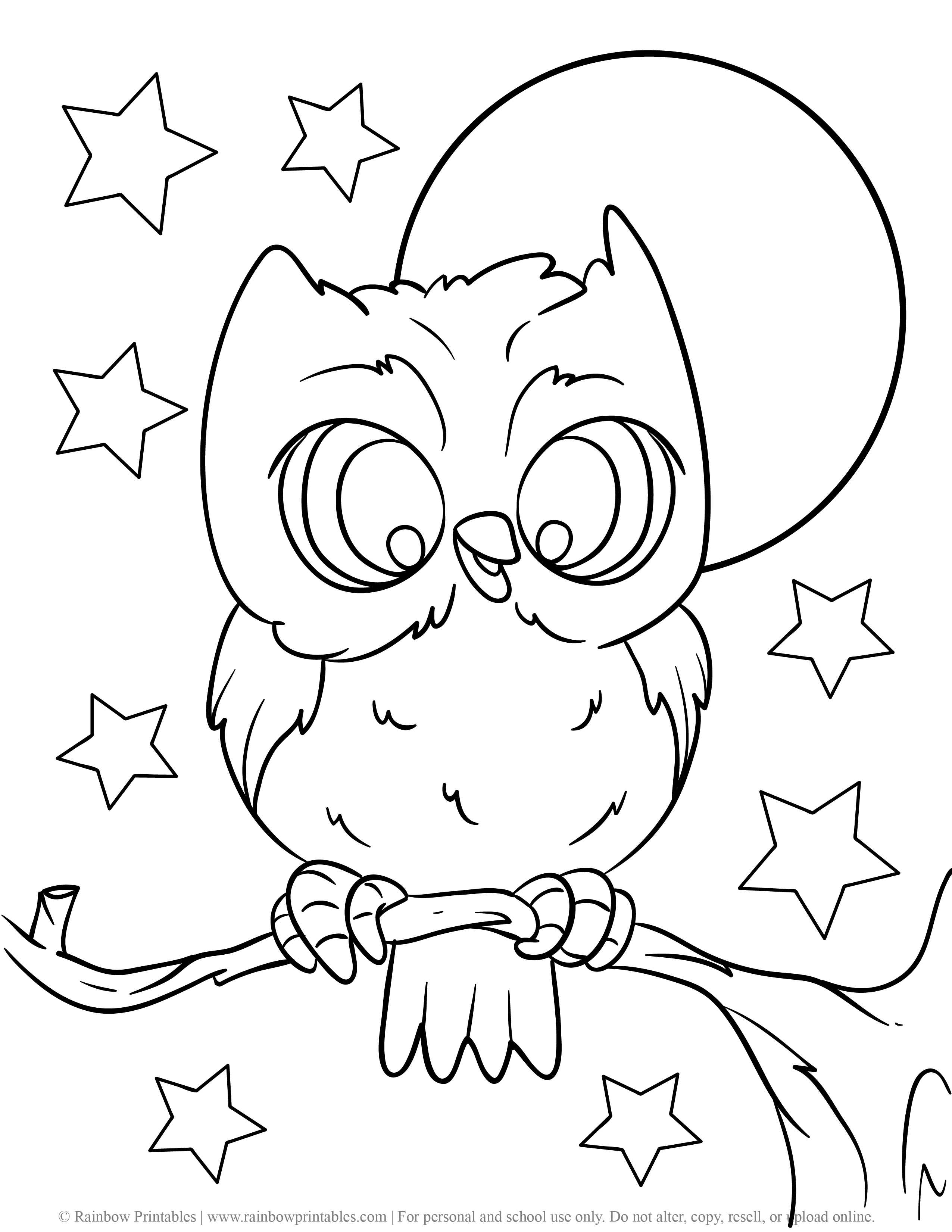 Birds (Free Coloring Pages for Kids) - Rainbow Printables