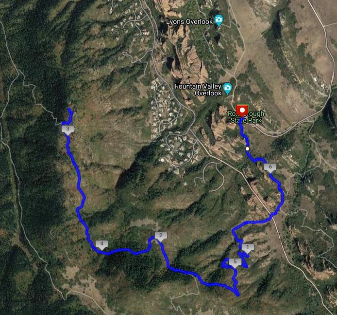 Map of Carpenter Peak Trail