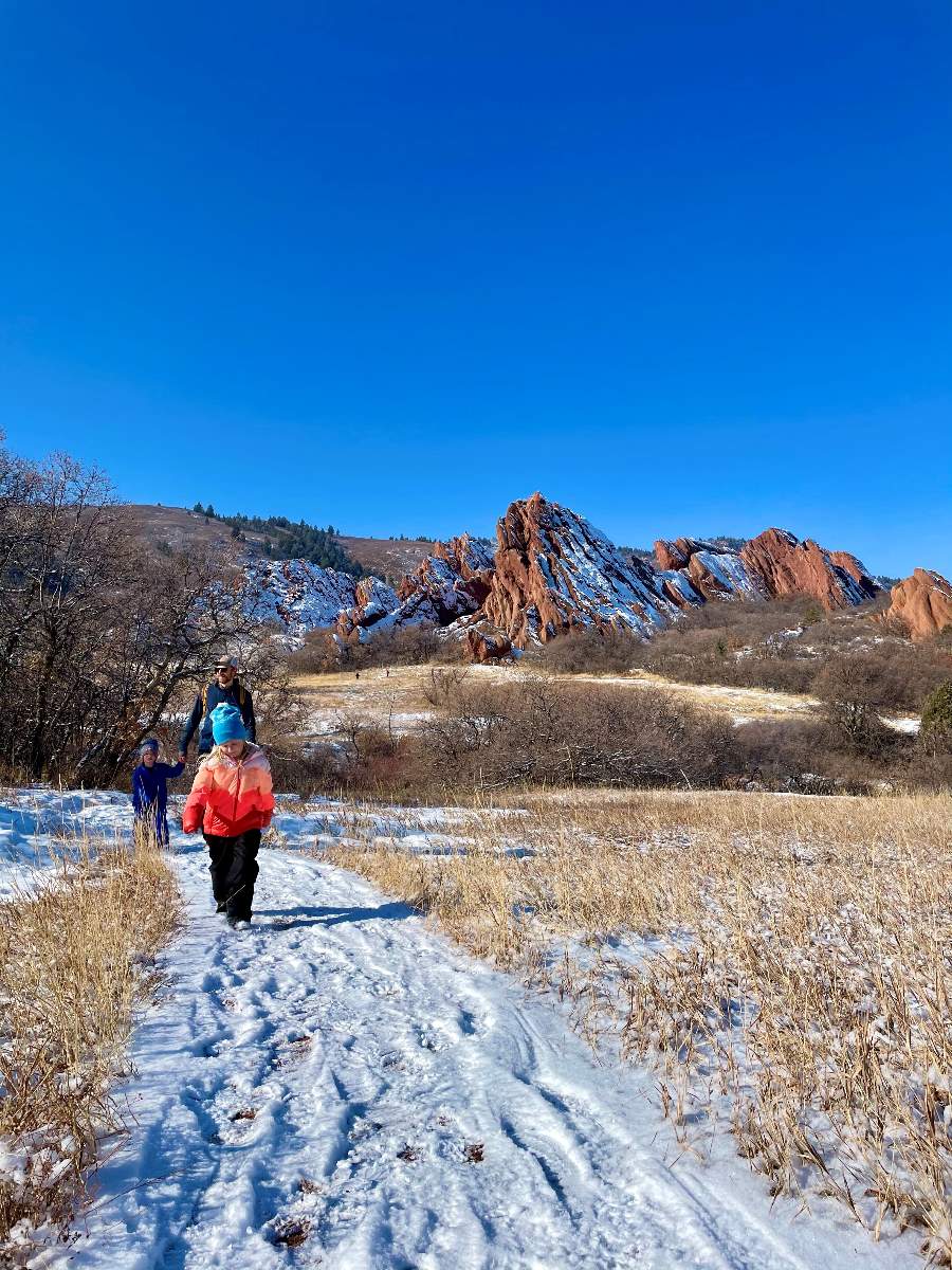 snow hiking