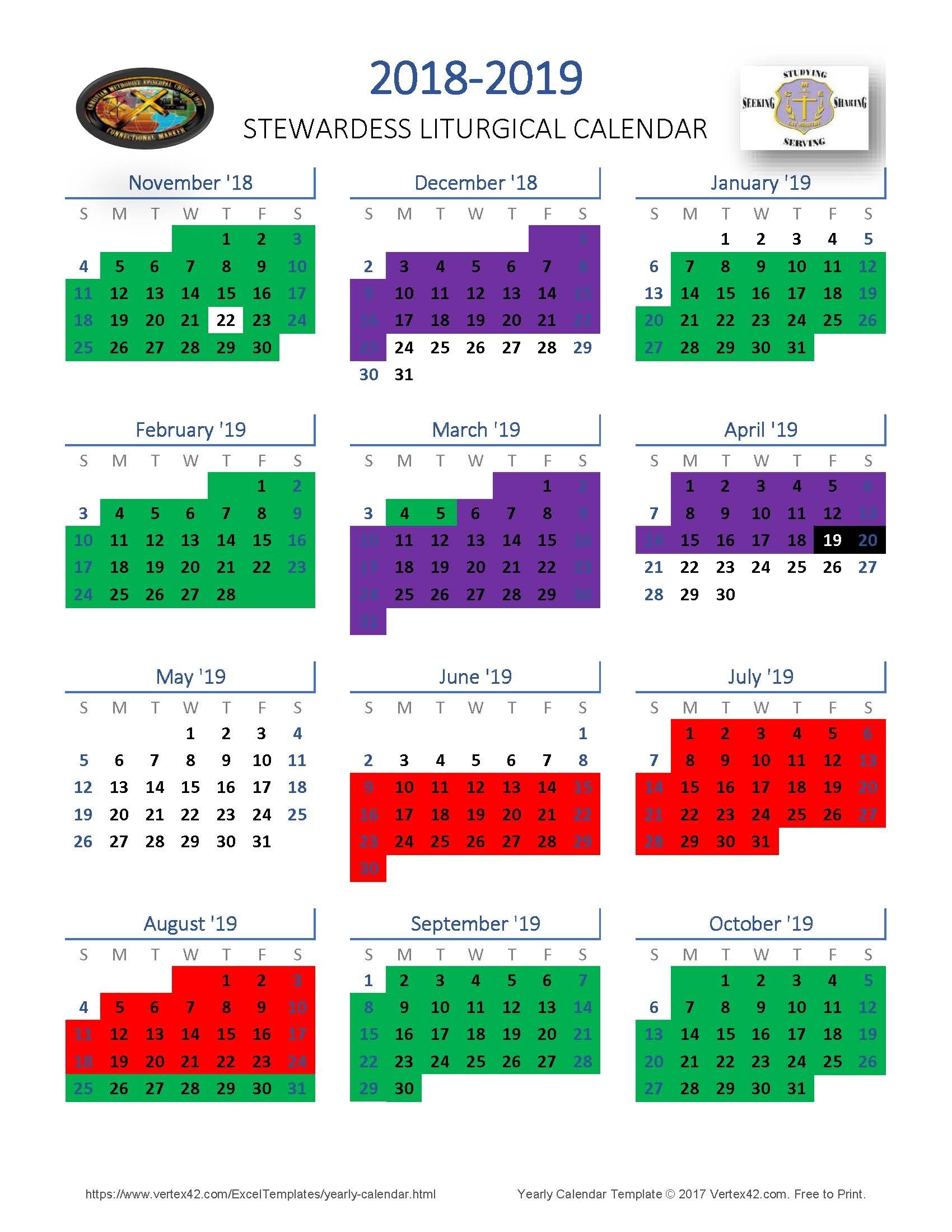 News  Methodist Liturgical Calendar 2020