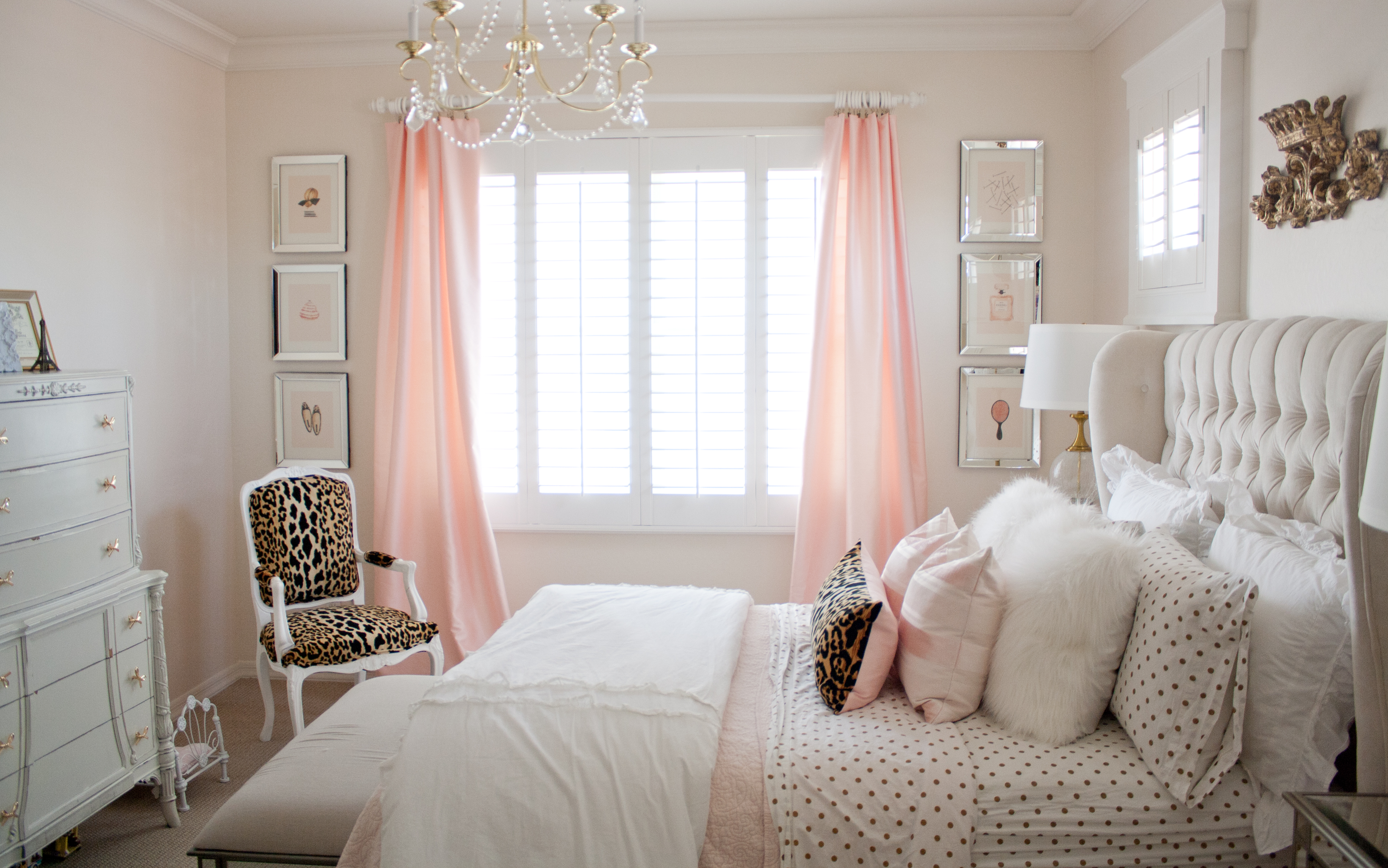  Pink  and Gold  Girl s  Bedroom  Makeover Randi Garrett Design