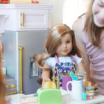 American Girl Kitchen with child 2