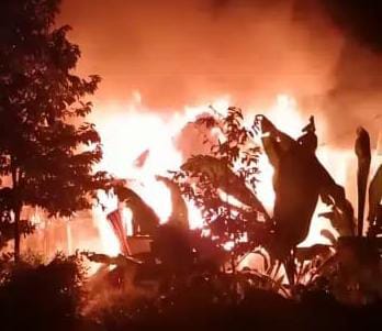 Kebakaran di Kepahiang, Penghuni Rumah Dilarikan ke Rumah Sakit