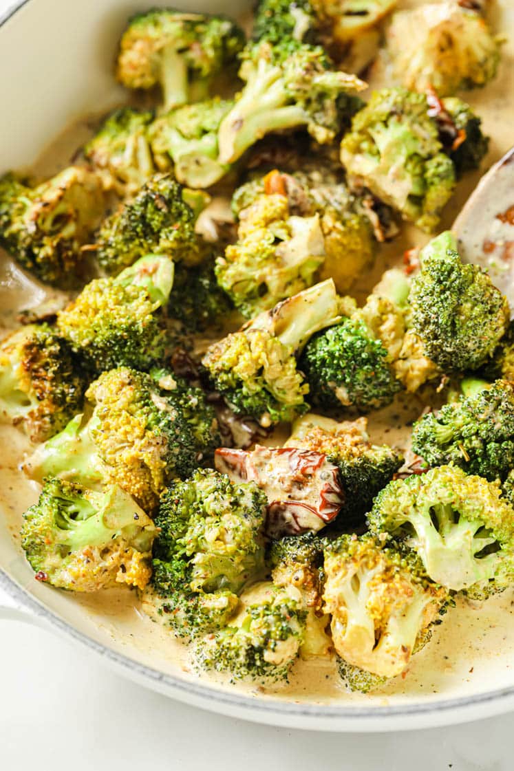 Creamy Broccoli With Sun-Dried Tomatoes