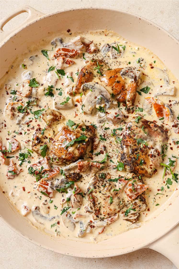 Chicken With Creamy Mushroom Sauce