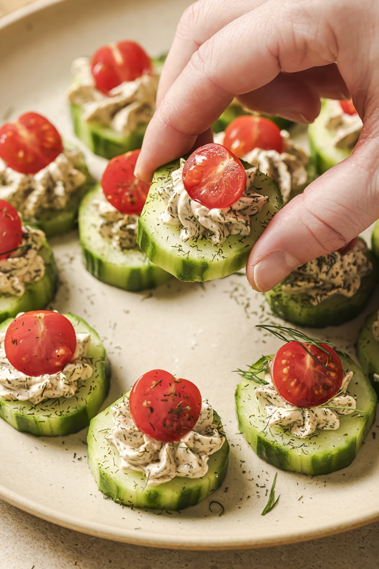 Cucumber Tomato Bites