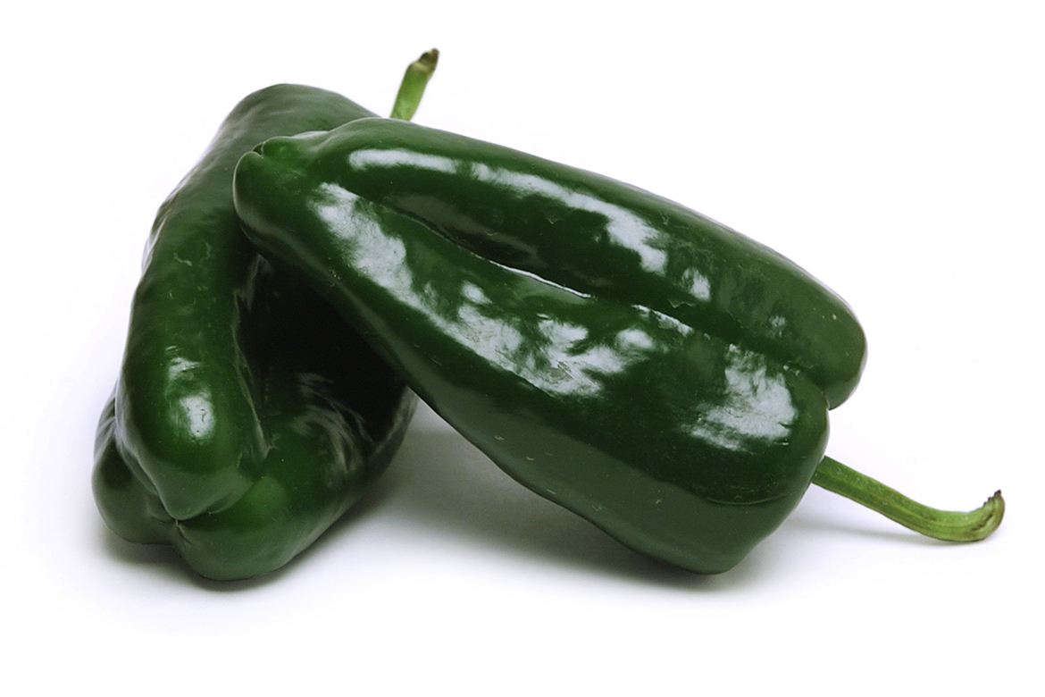 Know Your Chile Peppers: The Ultimate Guide l poblano pasilla chile peppers on white