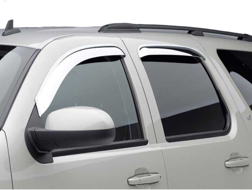 Black Horse Chrome Window Deflectors | RealTruck