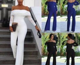 off the shoulder jumpsuit in ghana