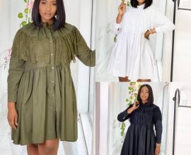 army green shirt dress