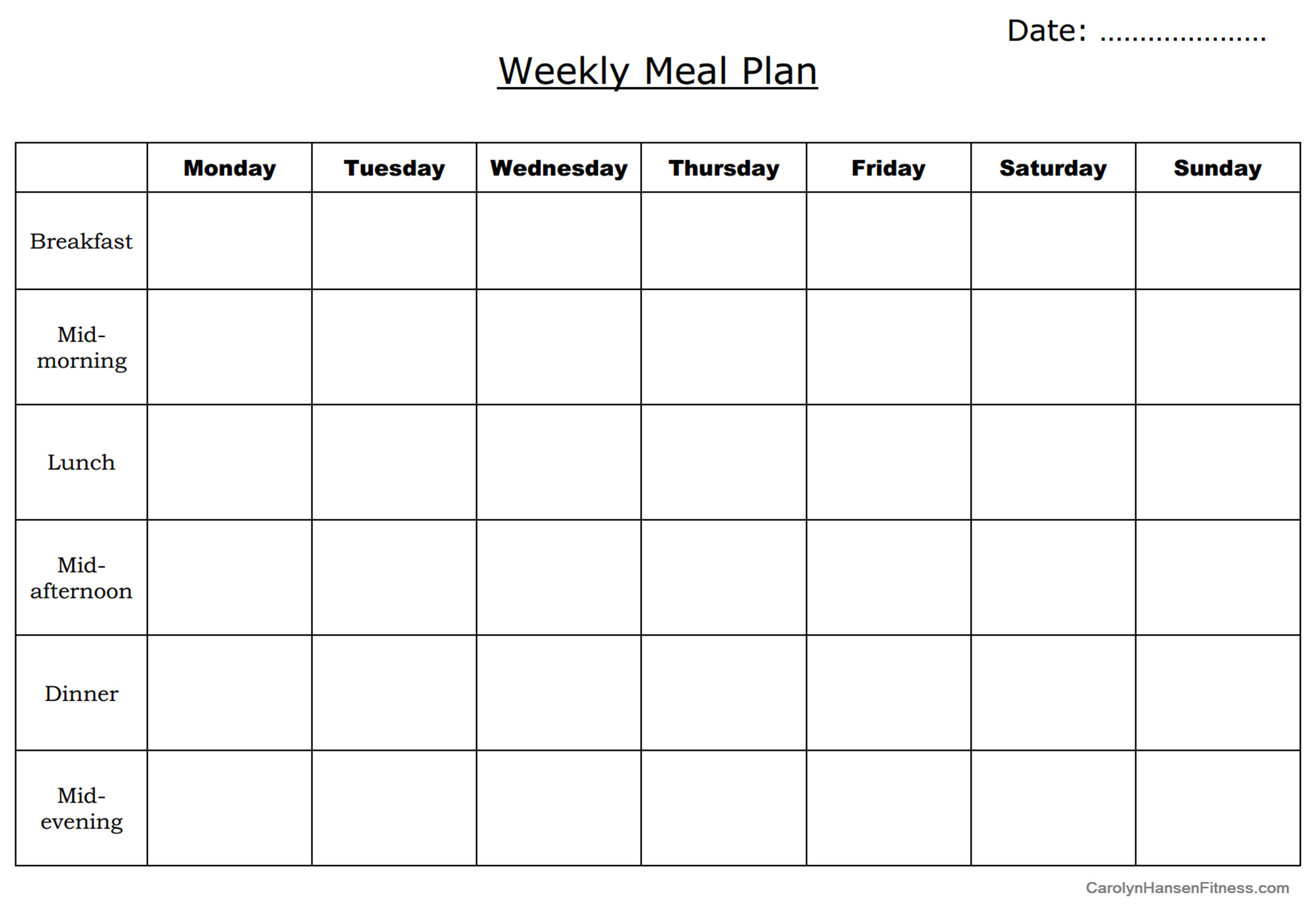 Meal Planning is Key to Eating Healthy