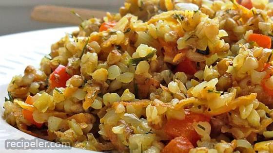 Buckwheat Cereal with Mushrooms and Onions