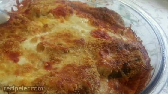 Cheesy Eggplant Parmesan Casserole