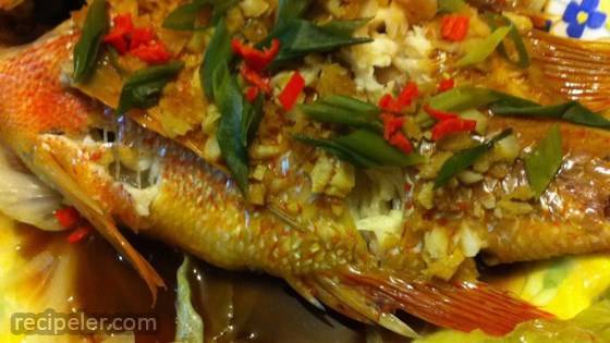 Chinese-Style Steamed Fish