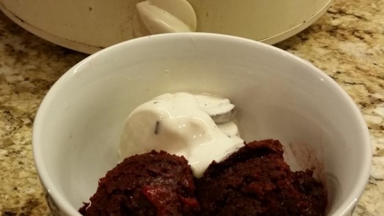 chocolate cherry slow cooker cake