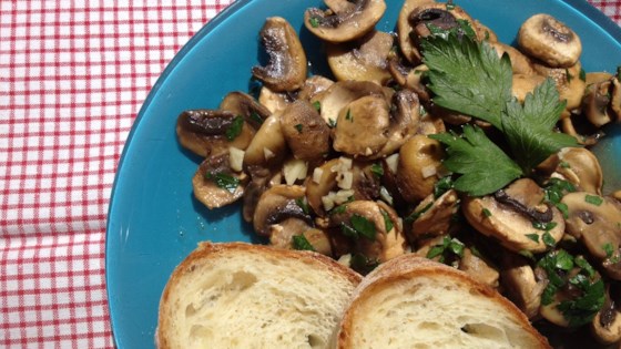 cooked mushroom salad