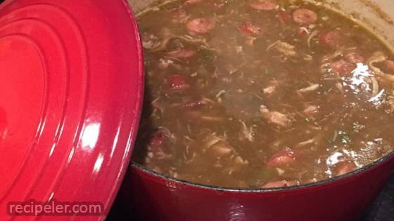 Dupre Family Chicken and Sausage Gumbo