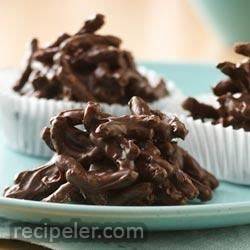 fiber one® chocolate-peanut butter haystacks