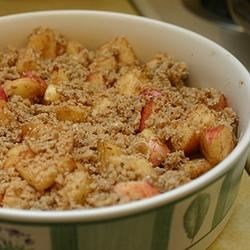 homemade apple crumble