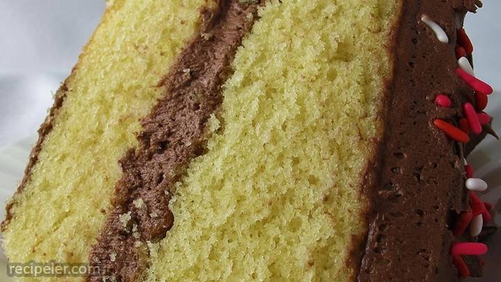 yellow cake made from scratch