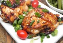 air fryer sesame chicken thighs