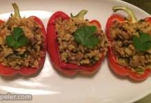 Bela's Stuffed Red Bell Peppers