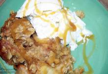 best ever caramel apple crisp