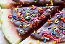 birthday cake watermelon pizza