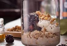 Blackberry Honey Walnut Overnight Oats