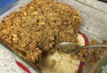 donna's cornbread, sausage and jalapeno dressing